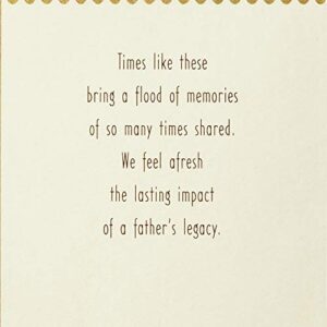 Hallmark Dayspring Religious Sympathy Card for Loss of Father (Comfort & Peace)