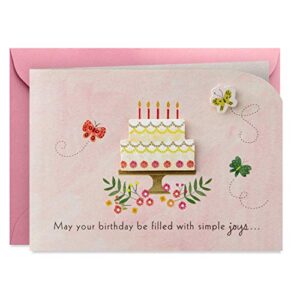hallmark paper wonder paper craft birthday card (happy surprises)