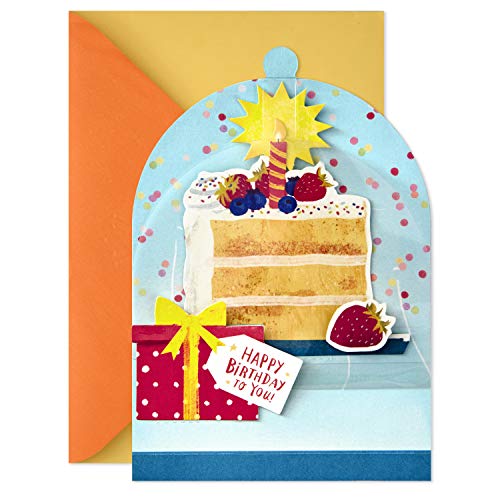 Hallmark Paper Wonder Displayable Pop Up Birthday Card (Birthday Cake)