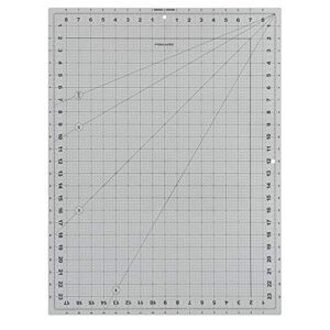 fiskars crafts cutting mat – diy (18 in. x 24 in.), 18x24, grey