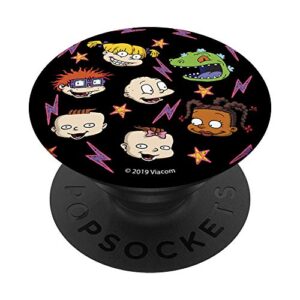 rugrats lightening and stars group head shot popsockets popgrip: swappable grip for phones & tablets