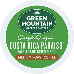 Green Mountain Coffee Roasters Costa Rica Paraiso, Single-Serve Keurig K-Cup Pods, Medium Roast Coffee, 96 Count (Pack of 4)