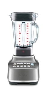 breville bbl820shy the q countertop blender, smoked hickory
