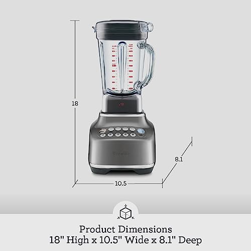 Breville BBL820SHY the Q Countertop Blender, Smoked Hickory