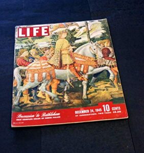 life magazine december 24 th 1945 medici treasures procession to bethlehem