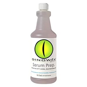 dinowax - serum prep - automotive paint preparation - vehicle rust and oxidation remover - professional grade (32 oz)