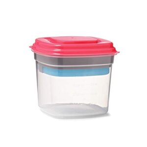 Fit+Fresh Salad To Go Lunch Container, Lunch Box Containers for Adults, Salad Lunch Containers for Adults, Adult Lunch Containers, Large Salad Container for Lunch, Leak Proof Lunch Containers, Pink