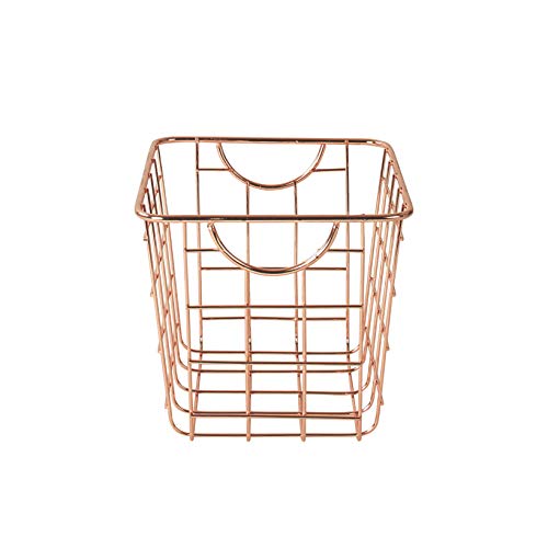 Spectrum Diversified Wire Pet, Toy, Office, Dorm Storage Bin Organizer, Basket, Mini, Pack of 6, Copper