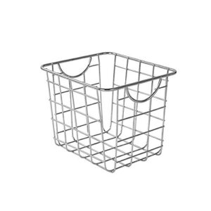 Spectrum Diversified Wire Pet, Toy, Office, Dorm Storage Bin Organizer, Basket, Mini, Pack of 6, Industrial Gray