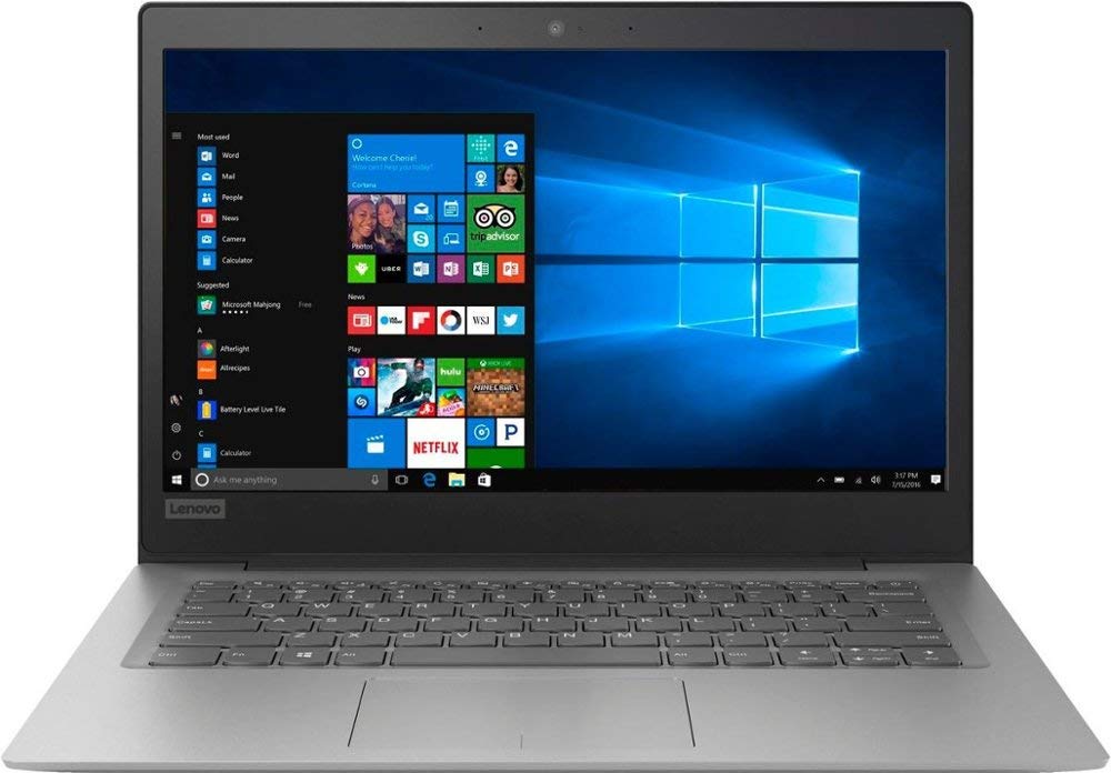 Lenovo Ideapad 14" HD Premium Performance Laptop, Intel Celeron Dual-Core N3350 up to 2.4GHz, 2GB RAM, 32GB eMMC, Webcam, HDMI, 802.11AC, Bluetooth, Windows 10, Office 365 1-Year Personal Subscription