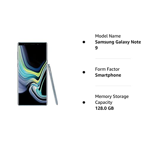 Samsung Galaxy Note 9, 128GB, Cloud Silver - Unlocked (Renewed)