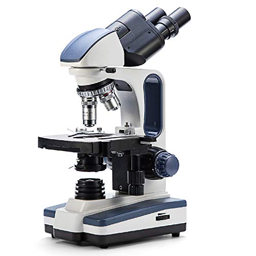 Swift SW350B 40X-2500X Magnification, Siedentopf Binocular Head, Research-Grade Compound Lab Microscope with Wide-Field 10X and 25X Eyepieces, Mechanical Stage, Abbe Condenser (SW350B)