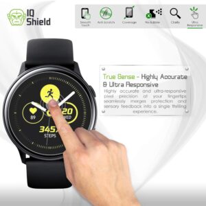 IQShield Screen Protector Compatible with Samsung Galaxy Watch Active (Galaxy Watch Active2 40mm) (6-Pack) Anti-Bubble Clear TPU Film