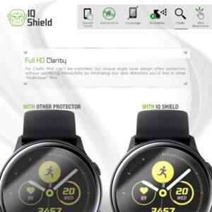 IQShield Screen Protector Compatible with Samsung Galaxy Watch Active (Galaxy Watch Active2 40mm) (6-Pack) Anti-Bubble Clear TPU Film