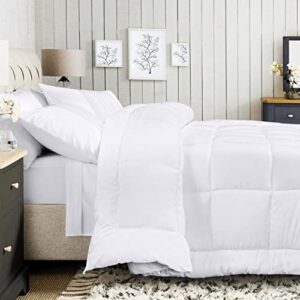 Utopia Bedding All Season Down Alternative Quilted Twin/Twin XL Comforter - Duvet Insert with Corner Tabs - Machine Washable – Bed Comforter - White