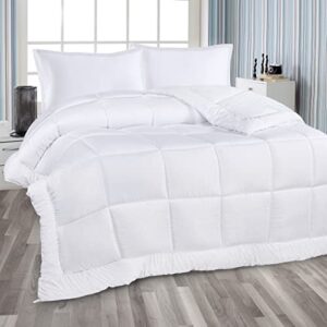 Utopia Bedding All Season Down Alternative Quilted Twin/Twin XL Comforter - Duvet Insert with Corner Tabs - Machine Washable – Bed Comforter - White