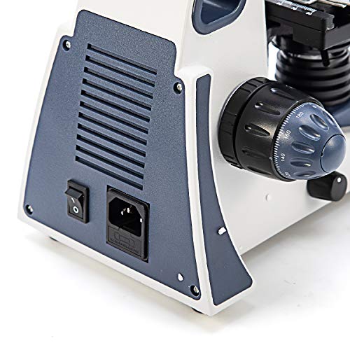Swift SW380B Siedentopf Binocular Compound Microscope,40X-2500X, Research-Grade Lab Microscope with Wide-Field 10X and 25X Eyepieces, Mechanical Stage, Ultra-Precise Focusing