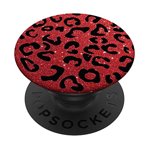 Red, Leopard Print, Cheetah, White Sparkle, Cougar, Cute PopSockets PopGrip: Swappable Grip for Phones & Tablets