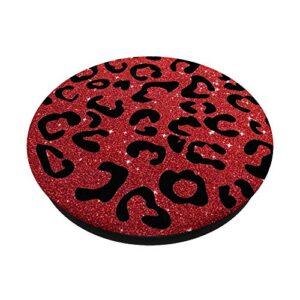 Red, Leopard Print, Cheetah, White Sparkle, Cougar, Cute PopSockets PopGrip: Swappable Grip for Phones & Tablets