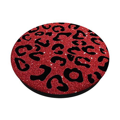 Red, Leopard Print, Cheetah, White Sparkle, Cougar, Cute PopSockets PopGrip: Swappable Grip for Phones & Tablets