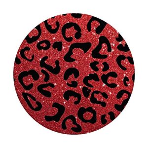 Red, Leopard Print, Cheetah, White Sparkle, Cougar, Cute PopSockets PopGrip: Swappable Grip for Phones & Tablets