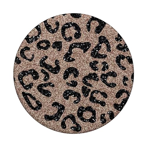 Gold Copper, Leopard Print, Cheetah, Metal Sparkle, Cute PopSockets PopGrip: Swappable Grip for Phones & Tablets PopSockets Standard PopGrip