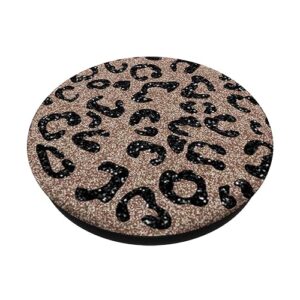 Gold Copper, Leopard Print, Cheetah, Metal Sparkle, Cute PopSockets PopGrip: Swappable Grip for Phones & Tablets PopSockets Standard PopGrip