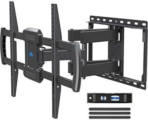 mounting dream tv mount for most 42-75 inch flat screen tvs up to 100 lbs, full motion tv wall mount with swivel articulating 6 arms, tv wall mounts fit 12'', 16” wood studs, max vesa 600x400mm