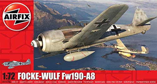 Airfix Focke-Wulf Fw190A-8 1:72 WWII Military Aviation Plastic Model Kit A01020A