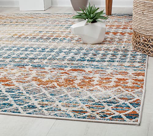 CosmoLiving Manhattan Collection Area Rug 8' x 10' Tribal Harvest