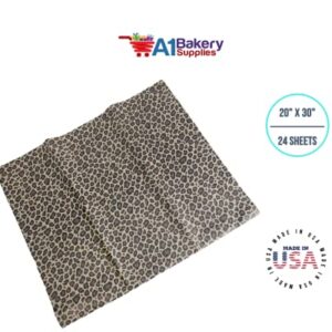 Leopard Tissue Paper 20" x 30" Size 24 Sheets Package HIGH Quality Paper Made in USA