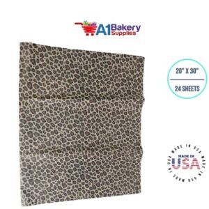 Leopard Tissue Paper 20" x 30" Size 24 Sheets Package HIGH Quality Paper Made in USA