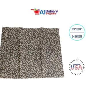 Leopard Tissue Paper 20" x 30" Size 24 Sheets Package HIGH Quality Paper Made in USA