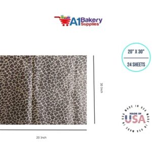 Leopard Tissue Paper 20" x 30" Size 24 Sheets Package HIGH Quality Paper Made in USA