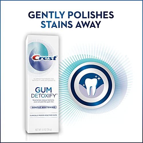 Crest Gum Detoxify Gentle Whitening, 4.1 Ounce (Pack of 3)