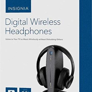 Insignia - NS-HAWHP2 RF Wireless Over-The-Ear Headphones - Black