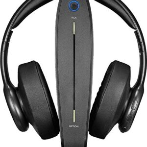 Insignia - NS-HAWHP2 RF Wireless Over-The-Ear Headphones - Black