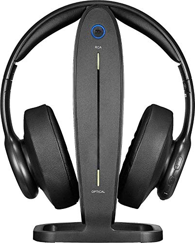 Insignia - NS-HAWHP2 RF Wireless Over-The-Ear Headphones - Black