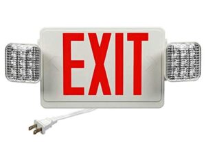 carpenter lighting plug in exit sign combo