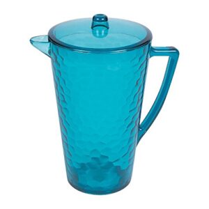 coastal blue seaside pitcher, acrylic - holds 50 oz - drink and party supplies