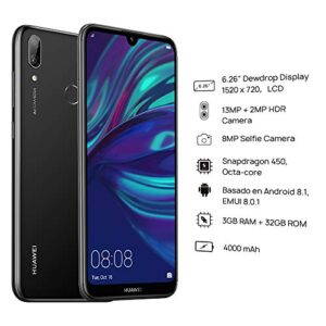 Huawei Y7 2019 Dub-LX3 32GB Unlocked GSM LTE Android Phone w/Dual 13MP+2MP Camera - Midnight Black
