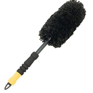 Meguiar's X1902EU Supreme Microfibre Wheel Brush, Medium, Completely Safe Wheel Cleaning, Black