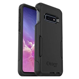 otterbox galaxy s10e commuter series case - black, slim & tough, pocket-friendly, with port protection