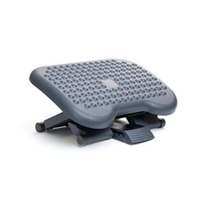 Mind Reader Anchor Collection, Adjustable Ergonomic Foot Rest, Set of 2, 17"L x 13"W x 6.25"H, Black