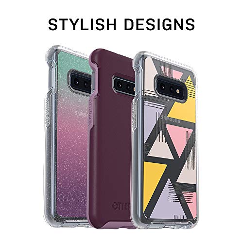 OtterBox Galaxy S10e Symmetry Series Case - BLACK, ultra-sleek, wireless charging compatible, raised edges protect camera & screen