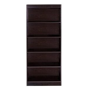 OneSpace Essentials 5-Tier Bookshelf, Espresso