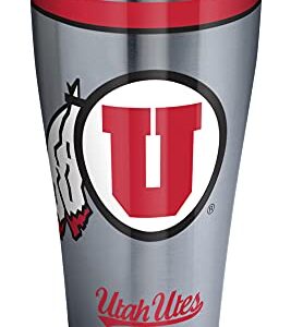 Tervis Triple Walled University of Utah Utes Insulated Tumbler Cup Keeps Drinks Cold & Hot, 20oz - Stainless Steel, Tradition