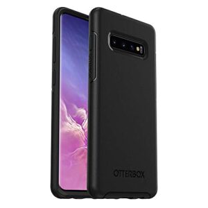 otterbox symmetry series case for galaxy s10+ - retail packaging - polycarbonate, shock-absorbent,black