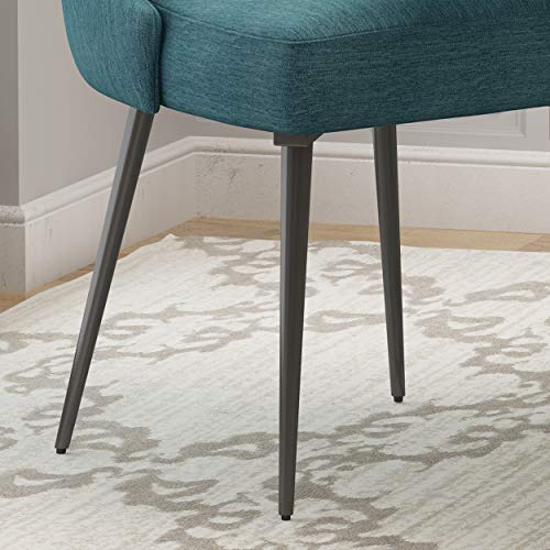 Christopher Knight Home Dawn Modern Fabric Dining Chairs, Teal, 23.75D x 19.25W x 35.25H in (Set of 2)