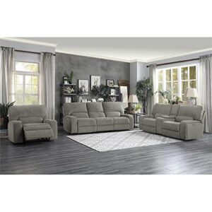 Homelegance Borneo 98" Double Reclining Sofa (Power), Mocha